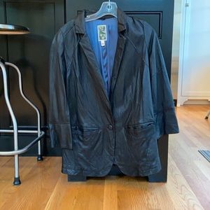 Burning Torch Leather Jacket (Size M)